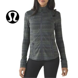 SOLD!LULULEMON 🍋 Women’s Define Jacket Space Dye Dark Slate/Fatigue Green Size 8